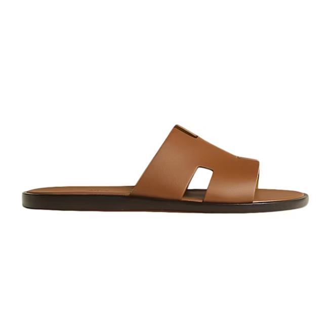 Hermes Izmir Sandal Gold Smooth Calfskin Leather H041141Z - 1