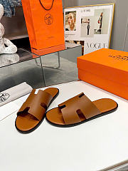 Hermes Izmir Sandal Gold Smooth Calfskin Leather H041141Z - 4