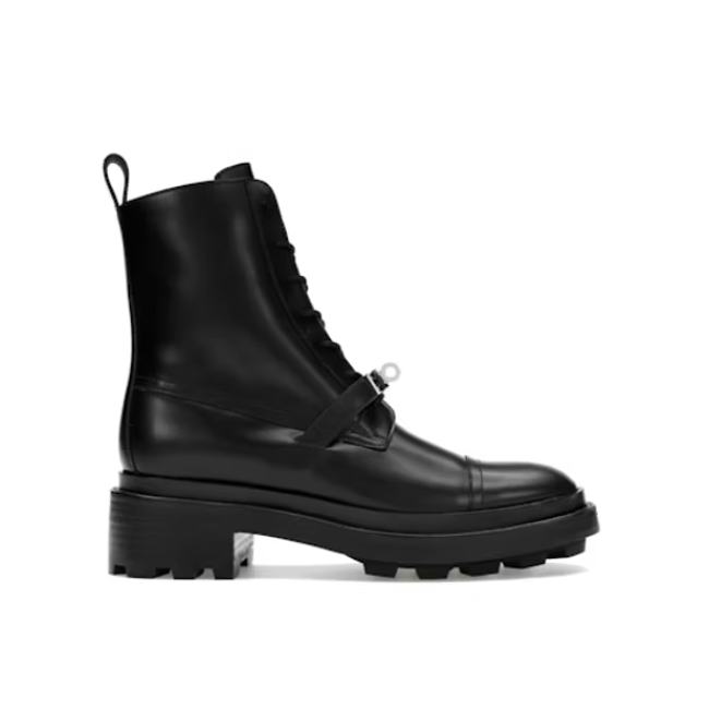 Hermes Funk Ankle Boot Noir Calfskin Leather H222070Z 02350 - 1