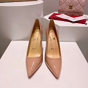 Christian Louboutin Kate 100mm Pump Nude Patent Leather 3191411PK20 - 6