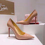 Christian Louboutin Kate 100mm Pump Nude Patent Leather 3191411PK20 - 5