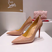 Christian Louboutin Kate 100mm Pump Nude Patent Leather 3191411PK20 - 3