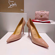 Christian Louboutin Kate 100mm Pump Nude Patent Leather 3191411PK20 - 2