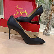 Christian Louboutin Pigalle 100mm Pump Black Leather 3160520BK01 - 4
