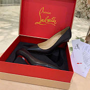 Christian Louboutin Pigalle 100mm Pump Black Leather 3160520BK01 - 3
