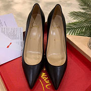Christian Louboutin Pigalle 100mm Pump Black Leather 3160520BK01 - 2