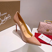 Christian Louboutin Kate 85mm Pump Nude Patent Leather 3191416PK1A - 6