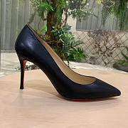 Christian Louboutin Pigalle 85mm Pump Black Nappa Leather 3160522BK01 - 2