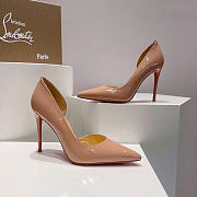 Christian Louboutin Iriza 100mm Pump Nude Patent Leather 3130524PK1A - 6