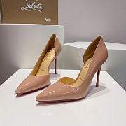 Christian Louboutin Iriza 100mm Pump Nude Patent Leather 3130524PK1A - 2