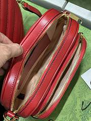 Gucci Interlocking G Mini Heart Shoulder Bag Red 20x17.5x6.5cm - 4