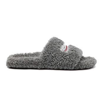 Balenciaga Furry Slide Grey