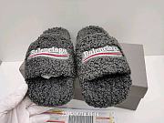 Balenciaga Furry Slide Grey - 2