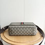 Gucci Men Ophidia Medium Messenger Bag Beige Ebony 28x22x8cm - 5