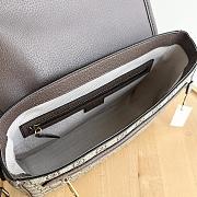 Gucci Men Ophidia Medium Messenger Bag Beige Ebony 28x22x8cm - 4