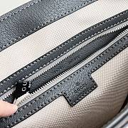 Gucci Ophidia medium messenger bag - Grey and black Supreme Tender canvas 28x22x8cm - 6