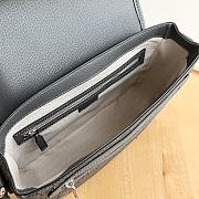 Gucci Ophidia medium messenger bag - Grey and black Supreme Tender canvas 28x22x8cm - 5