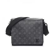 Louis Vuitton Messenger District Monogram Eclipse PM Noir Black 26x20x7cm - 1