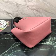 Prada Logo Plaque Tote Bag - Pink 25x21.5x14cm - 4