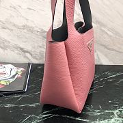 Prada Logo Plaque Tote Bag - Pink 25x21.5x14cm - 6