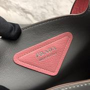 Prada Logo Plaque Tote Bag - Pink 25x21.5x14cm - 2