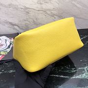 Prada Logo Plaque Tote Bag - Yellow 25x21.5x14cm - 6