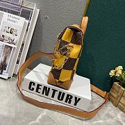 Louis Vuitton Nano Steamer Damier Pop Yellow 15×18×7cm - 4