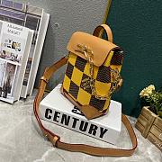 Louis Vuitton Nano Steamer Damier Pop Yellow 15×18×7cm - 3