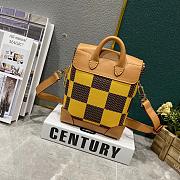 Louis Vuitton Nano Steamer Damier Pop Yellow 15×18×7cm - 2