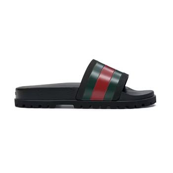 Gucci Web Slide Sandal Black 429469 GIB10 1098