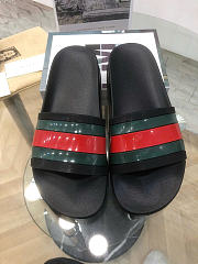 Gucci Web Slide Sandal Black 429469 GIB10 1098 - 5