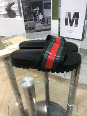Gucci Web Slide Sandal Black 429469 GIB10 1098 - 6