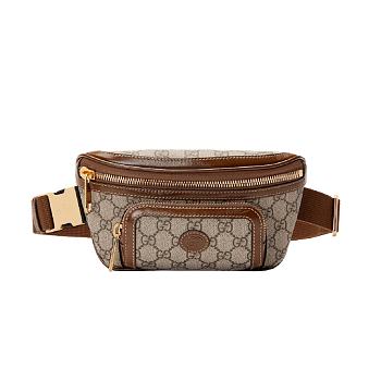 Gucci Interlocking G Belt Bag Beige/Ebony 24*13*5cm