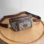 Gucci Interlocking G Belt Bag Beige/Ebony 24*13*5cm - 4