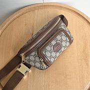 Gucci Interlocking G Belt Bag Beige/Ebony 24*13*5cm - 3