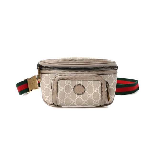 Gucci Belt Bag with Interlocking G Beige and White 24*13*5cm - 1