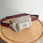 Gucci Belt Bag with Interlocking G Beige and White 24*13*5cm - 6