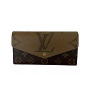 Louis Vuitton Giant Flower Monogram Reverse Sarah Wallet New 19cm - 1