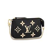 Louis Vuitton Pochette Mini Accessoires Black/Beige 15.5x10.5x4cm - 1