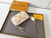Louis Vuitton Pochette Accessories mini white/yellow 15.5x10.5x4cm - 2