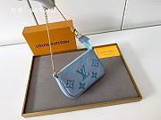 Louis Vuitton Pochette Accessories Mini blue 15.5x10.5x4cm - 3