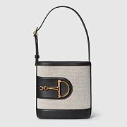Gucci 73 small bucket bag - Natural canvas 18.5x20x8.5cm - 1