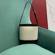 Gucci 73 small bucket bag - Natural canvas 18.5x20x8.5cm - 3