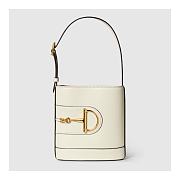 Gucci 73 small bucket bag - white leather 18.5x20x8.5cm - 1