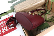 Gucci 73 small bucket bag - Rosso Ancora red smooth leather 18.5x20x8.5cm - 4