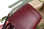 Gucci 73 small bucket bag - Rosso Ancora red smooth leather 18.5x20x8.5cm - 2