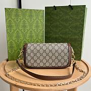 Gucci Horsebit 1955 Shoulder Bag Beige/Ebony 24x13.5x7.5cm - 4