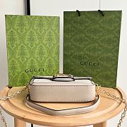 Gucci GG Supreme Beige Horsebit 1955 Shoulder Bag 24x13.5x7.5cm - 3