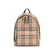 Burberry Vintage Check Nylon Backpack Archive Beige 30.5×14.5×42.5cm - 1
