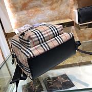Burberry Vintage Check Nylon Backpack Archive Beige 30.5×14.5×42.5cm - 4